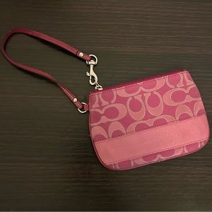 COACH Classic Wristlet Wallet Coin Purse Zip